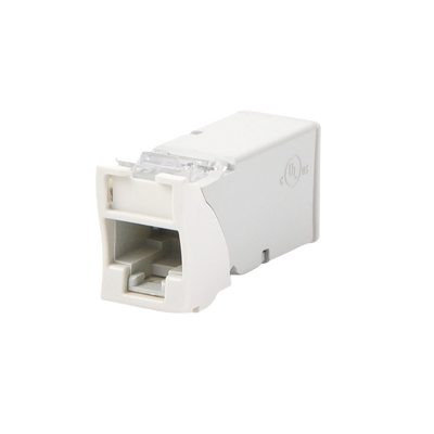 Jack Z-Max UTP Categoría 6, Montaje Híbrido en Placa de Pared (Plano y Angulado), Color Blanco SIEMON - Vista 4