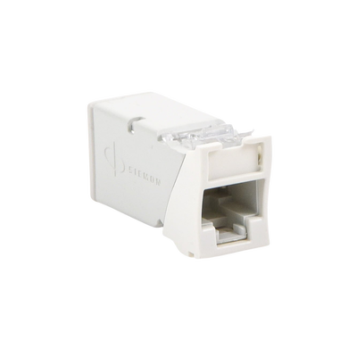Jack Z-Max UTP Categoría 6, Montaje Híbrido en Placa de Pared (Plano y Angulado), Color Blanco SIEMON - Vista 5
