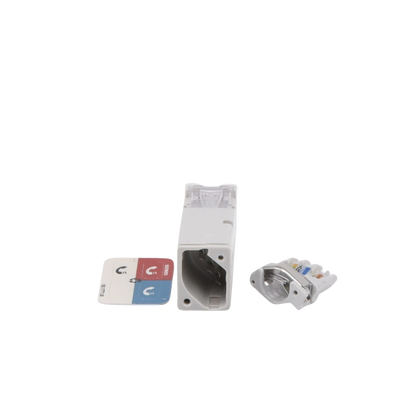 Jack Z-MAX Cat6A, UTP, Montaje Híbrido en Placa de Pared (Plano y Angulado), Color Blanco SIEMON - Vista 4