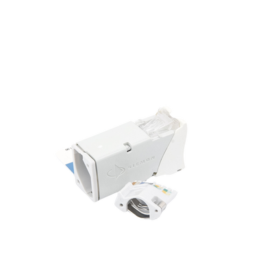 Jack Z-Max Cat6A, UTP, Montaje Híbrido en Placa de Pared (Plano y Angulado), Color Blanco, Versión Bulk (Sin Empaque Indiv...