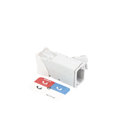 Jack Z-Max Cat6A, UTP, Montaje Híbrido en Placa de Pared (Plano y Angulado), Color Blanco, Versión Bulk (Sin Empaque Indiv...