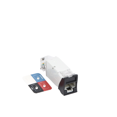 Jack Z-MAX Cat6A, Blindado, Montaje Híbrido en Placa de Pared (Plano y Angulado), Color Negro SIEMON - Vista 5