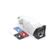 Jack Z-MAX Cat6A, Blindado, Montaje Híbrido en Placa de Pared (Plano y Angulado), Color Negro - SIEMON
