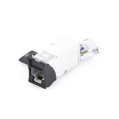 Jack Z-MAX Cat6A, Blindado, Montaje Híbrido en Placa de Pared (Plano y Angulado), Color Negro SIEMON - Vista 3