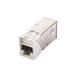 Jack Z-Max Cat6A, Blindado, Montaje Híbrido en Placa de Pared (Plano y Angulado), Color Blanco, Versión Bulk (Sin Empaque ...