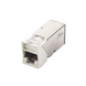 Jack Z-Max Cat6A, Blindado, Montaje Híbrido en Placa de Pared (Plano y Angulado), Color Blanco, Versión Bulk (Sin Empaque ...