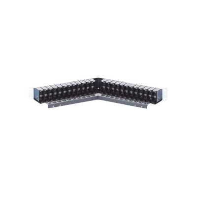 Patch Panel Z-Max de 48 Puertos, Blindado, Precargado con Jacks Categoría 6A, Angulado, 1UR SIEMON - Vista 3