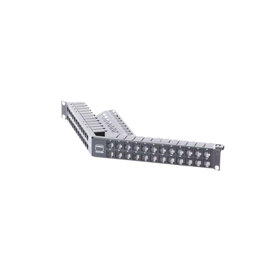 Patch Panel Z-Max de 48 Puertos, Blindado, Precargado con Jacks Categoría 6A, Angulado, 1UR SIEMON - Vista 4