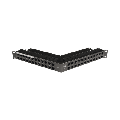 Patch Panel Z-Max de 48 Puertos, Blindado, Precargado con Jacks Categoría 6A, Angulado, 1UR - SIEMON