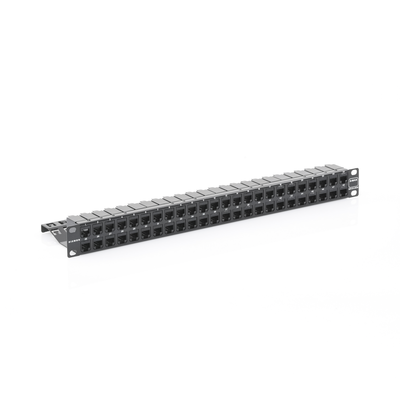 Patch Panel Z-Max de 48 Puertos, Blindado, Precargado con Jacks Categoría 6A, Plano, 1UR SIEMON - Vista 3