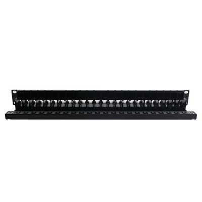 Patch Panel UTP Z-MAX de 24 Puertos, Precargado con Jacks Categoría 6, Plano, 1UR SIEMON - Vista 2
