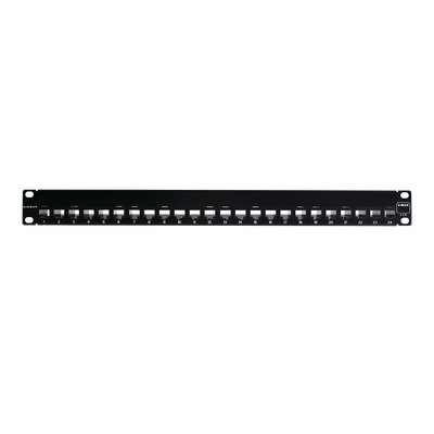 Patch Panel UTP Z-MAX de 24 Puertos, Precargado con Jacks Categoría 6, Plano, 1UR - SIEMON