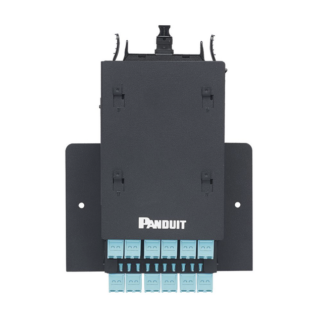 PANDUIT ZFLEX2 - Soporte para 2 Casetes HD Flex / 12 Puertos / 4.1" (104.1 mm) Ancho / 5.98" (151.9 mm) Alto / Negro | SIERRA STORE