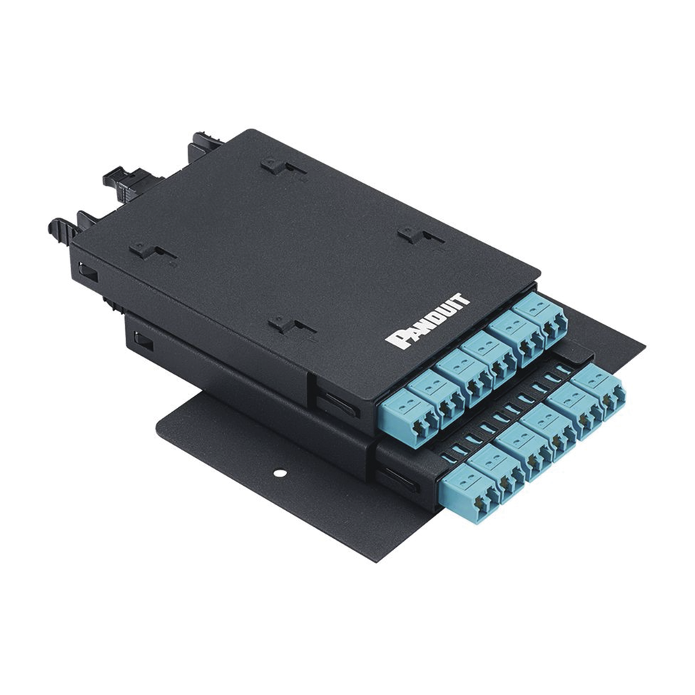 PANDUIT ZFLEX2 - Soporte para 2 Casetes HD Flex / 12 Puertos / 4.1" (104.1 mm) Ancho / 5.98" (151.9 mm) Alto / Negro | SIERRA STORE