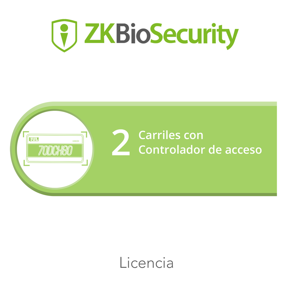 Licencia de software / Módulo de estacionamiento / 2 carriles / Controlador de acceso / Gestión vehicular | SIERRA STORE