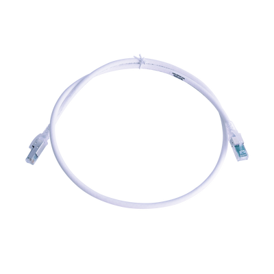 Patch Cord Z-MAX Cat6A S/FTP, CM/LS0H, 0.91 Metros (3 Pies), Color Blanco, Versión Bulk (Sin Empaque Individual) - SIEMON