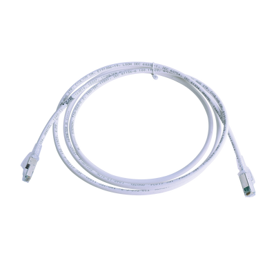 Patch Cord Z-MAX Cat6A S/FTP, CM/LS0H, 2.13 Metros (7 Pies), Color Blanco, Versión Bulk (Sin Empaque Individual) - SIEMON