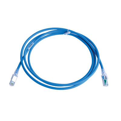 Patch Cord Z-MAX Cat6A S/FTP, CM/LS0H, 2.13 Metros (7 Pies), Color Azul, Versión Bulk (Sin Empaque Individual) - SIEMON
