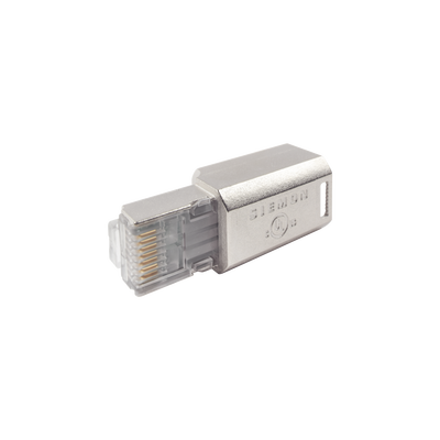 Plug RJ45 Cat6A Blindado, Terminación en Campo, Compatible con Todas las Categorías, con Clip Protector de Seguro SIEMON -...