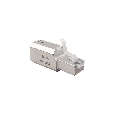 Plug RJ45 Cat6A Blindado, Terminación en Campo, Compatible con Todas las Categorías, con Clip Protector de Seguro SIEMON -...