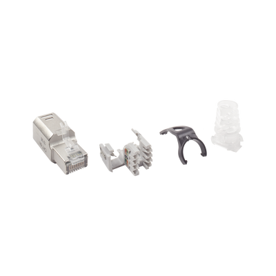 Plug RJ45 Cat6A Blindado, Terminación en Campo, Compatible con Todas las Categorías, con Clip Protector de Seguro - SIEMON