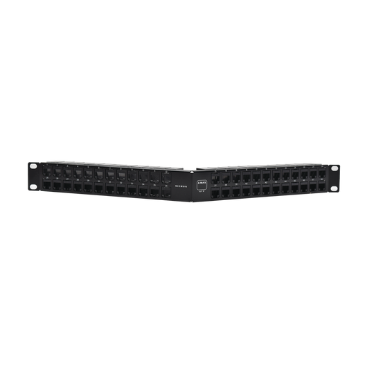 SIEMON Z-PNLA-U48E - Patch Panel Z-MAX, de 48 puertos, Modular (vacío), Angulado, 1UR | SIERRA STORE