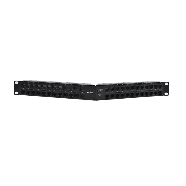 SIEMON Z-PNLA-U48E - Patch Panel Z-MAX, de 48 puertos, Modular (vacío), Angulado, 1UR | SIERRA STORE