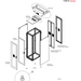Gabinete de Telecomunicaciones / 48 UR / 2350 x 800 x 1200 mm (7.7 x 2.6 x 3.9 ft) / Acero Negro RAL 9005 / Puertas Perforadas / | SIERRA STORE