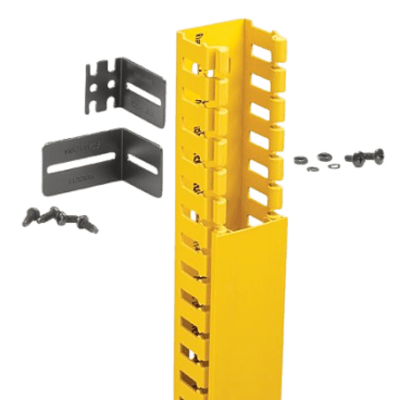 PANDUIT FRHD2KTYL - Kit de Administrador de Cables Vertical FiberRunner 2X2, Incluye Soportes de Montaje y Accesorios, Color Amarillo | SIERRA STORE