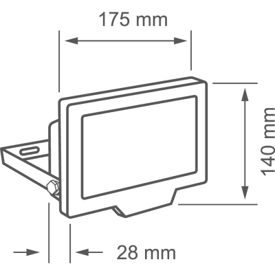 Luminario LED de Sobreponer Exterior 50 W / 4 500 lm / 6 500 K Luz de Día / IP66 IK07 / Aluminio Negro / Ángulo 120° / IRC 70 / 25 000 | SIERRA STORE