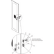 Chapa de Seguridad para Gabinete / Combinación de 3 Dígitos / Control Llave Maestra / Acero Texturizado Negro / 7.50 x 1.38 x 2.50 in | SIERRA STORE
