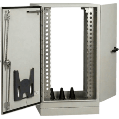 Gabinete para Exterior Tipo 4X Doble Puerta de 43 UR / Aluminio Soldado / 2134 x 762 x 1118 mm (84 x 30 x 44 in) / Exterior IP66 / | SIERRA STORE