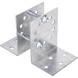 Base Multiposición para postes de paso o esquina / Acero Galvanizado Cal. 12 / 0.36 kg / Kit de Tornillería Incluido / Compatible con | SIERRA STORE