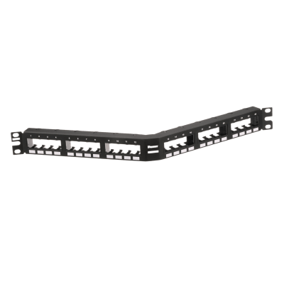 PANDUIT CPPA24FMWBLY - Panel de Parcheo Modular / 24 Puertos / Diseño Angulado / 1U / 19 Pulgadas / Placas Frontales Extraíbles | SIERRA STORE