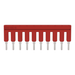 Puente Eléctrico / 10 Polos / Aislado Rojo / 25A 800V / Aplicaciones Ferroviarias / Certificado DIN EN 50155 / Material Ro...