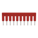 Puente Eléctrico / 10 Polos / Aislado Rojo / 25A 800V / Aplicaciones Ferroviarias / Certificado DIN EN 50155 / Material Ro...