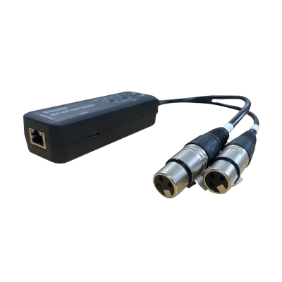 Extensor de Audio / 2 Canales XLR Balanceada/No Balanceada / Salida Digital Dante® / Latencia 1/2/5 ms / Ancho de Banda 100 Mbps / PoE | SIERRA STORE