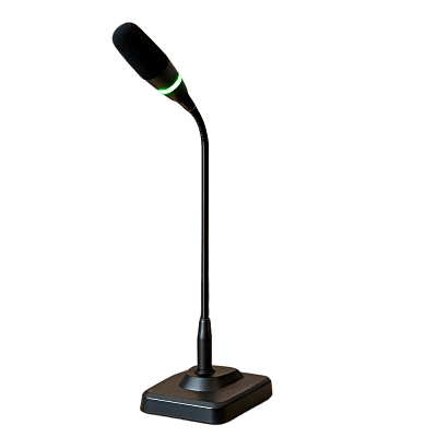 Micrófono de debate digital / Hipercardioide / 58 cm (19 pies) / Anillo LED / 3-pin balanceado / Filtro anti-pop doble / Blindaje RFI | SIERRA STORE