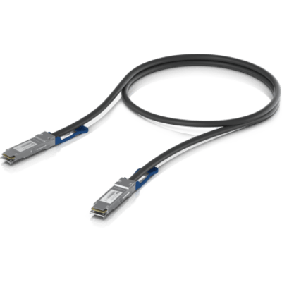 UBIQUITI UACC-DAC-QSFP28-0.5M - Cable de Conexión Directa DAC de 0.5 metros QSFP28 100/40 Gbps, Ideal para Switches UniFi | SIERRA STORE