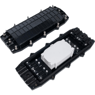 LINKEDPRO BY EPCOM LP-SCH-48-3 - Caja de Empalme de Fibra Óptica / 48 Hilos / IP68 / 4 Entradas / 4 Salidas / Horizontal | SIERRA STORE