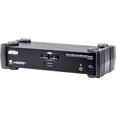 Conmutador KVMP 2 Puertos | HDMI 4K DCI 60Hz | USB 3.1 Gen 1 5 Gbps | Video DynaSync™ | Audio Mixer Mode | RS-232 | Firmware | SIERRA STORE