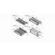 Organizador de Cables Horizontal / Sencillo Frontal / Rack 19in / 2 UR / Montaje sin Herramientas | SIERRA STORE