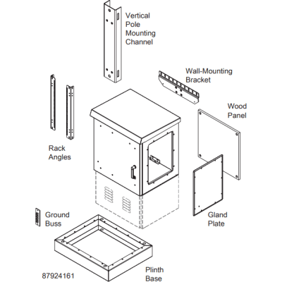 Gabinete OSP / 18 UR / 700x600 mm / Aluminio / NEMA 4/12/4X/3/3R / IP66 / 2.3x2.0x2.0 pies | SIERRA STORE