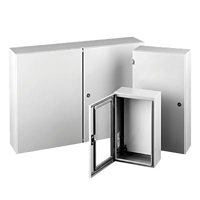 Gabinete Industrial de Puerta Sencilla / 30 x 24 x 8 pulgadas (762 x 610 x 203 mm) / Acero Gris / IP66 / NEMA 4,12,13 / cUL Listed | SIERRA STORE