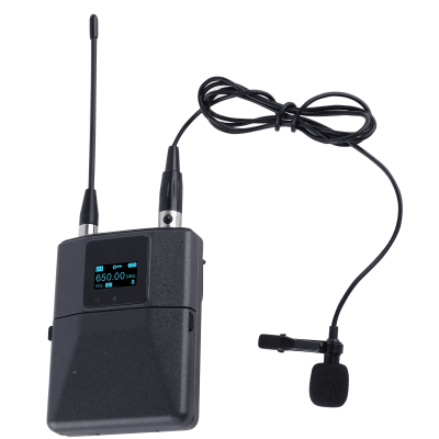 Micrófono de Solapa Inalámbrico / Transmisión Digital UHF / Modulación pi/4-DQPSK / Doble Banda 540-590 MHz y 640-690 MHz / Autonomía | SIERRA STORE