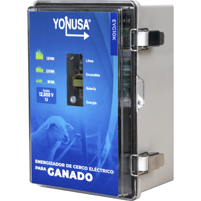 Energizador para Ganado 10,000Volts-2JOULES/ 25,000 metros lineales de protección / Cercas Electrificadas | SIERRA STORE