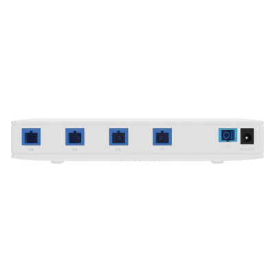 Splitter Activo 1x4 para Alimentación de 4 Dispositivos POF, puertos SC/UPC | SIERRA STORE