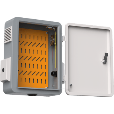 Gabinete de Acero Ventilado para Exterior / IP55 / Dimensiones 300 x 400 x 148 mm (11.81 x 15.75 x 5.83 in) / SPCC 1.2 mm / Aluminio o | SIERRA STORE