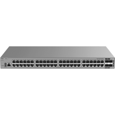 Switch de Acceso Gigabit / 48 Puertos 10/100/1000BASE-T / 4 Puertos SFP+ 1GE/2.5GE/10GE / Capacidad 176 Gbps / Capa 3 / VSU / 1 RU / | SIERRA STORE