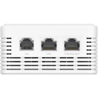 Punto de Acceso GPON de Pared / AX1800 Wi-Fi 6 / 1.8 Gbps / 2 Puertos Gigabit con PoE de Salida / FXS VoIP / Gestión Cloud Omada / | SIERRA STORE